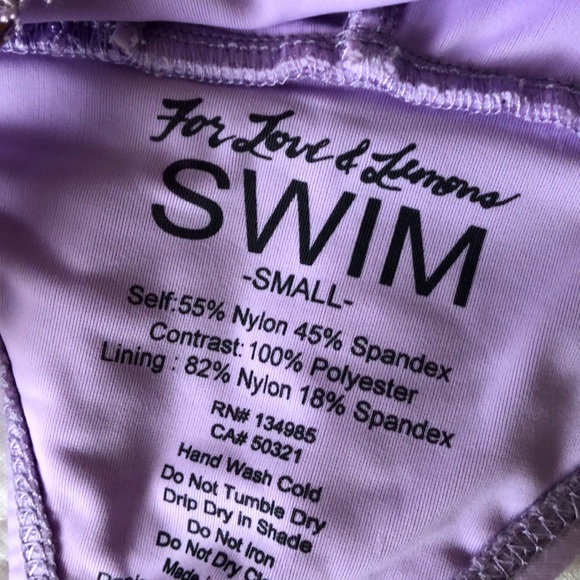 For Love and Lemons Daiquiri Lace One Piece & Bag - Picture 3 of 4